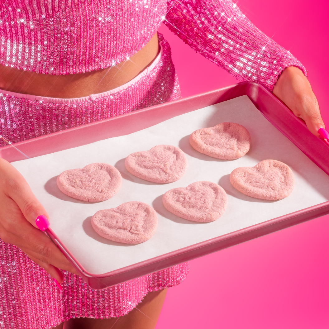 Sweet Loren's x Barbie Collab Brings Pink Heart Cookies Perfect