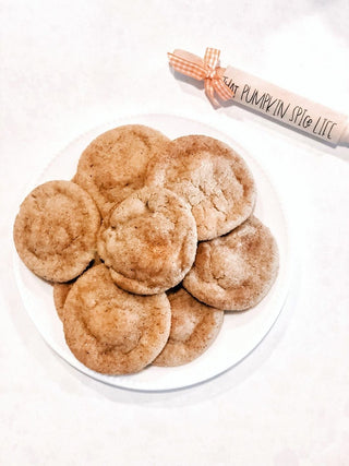Cream Cheese Stuffed Pumpkin Spice Snickerdoodles