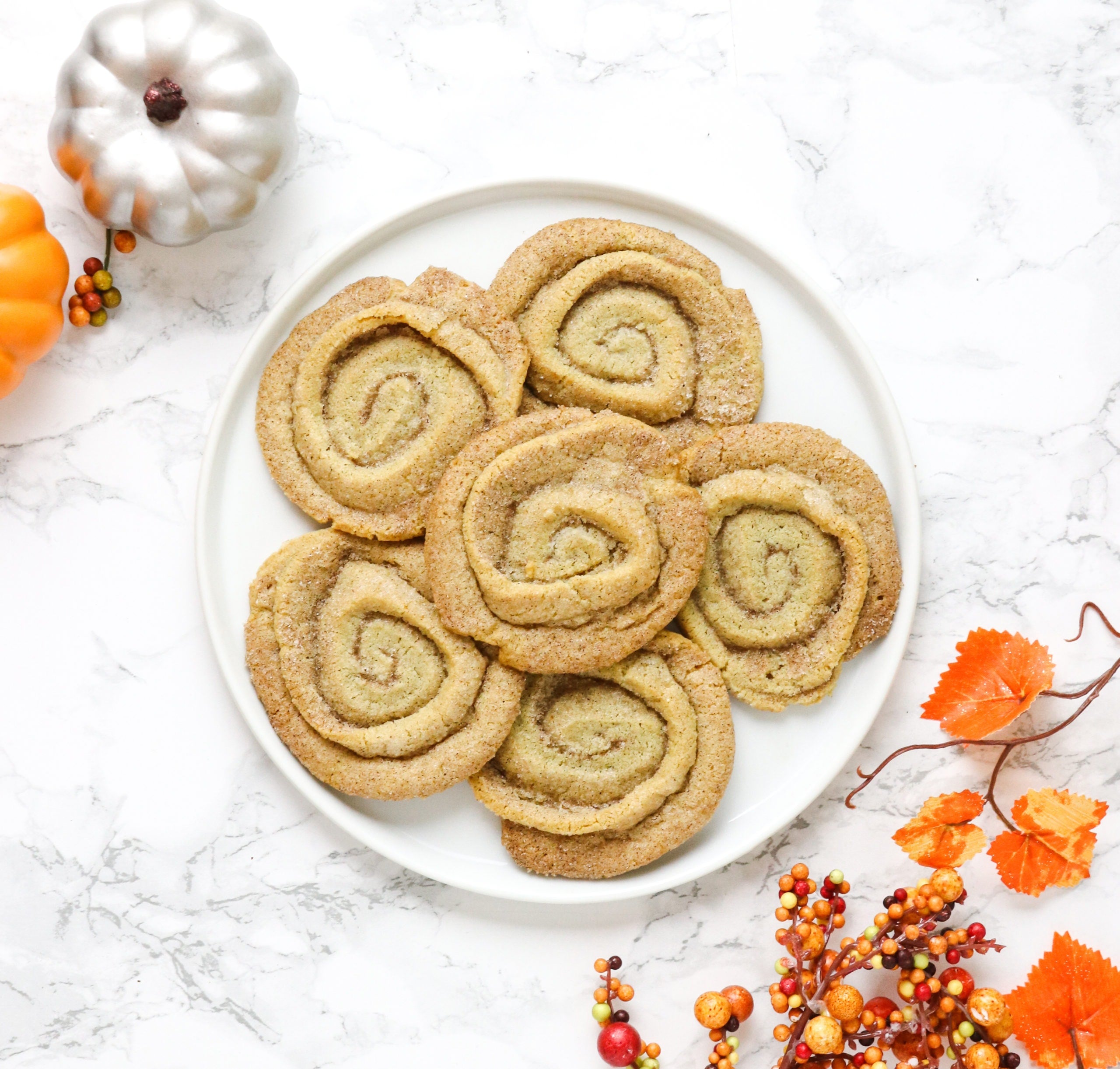 Pumpkin Spice Swirl Cookies | Sweet Loren's