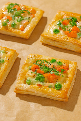 Veggie Pot Pie Squares