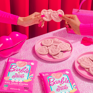 Barbie™ Pink Heart Shapes Sugar Cookie Dough View 2
