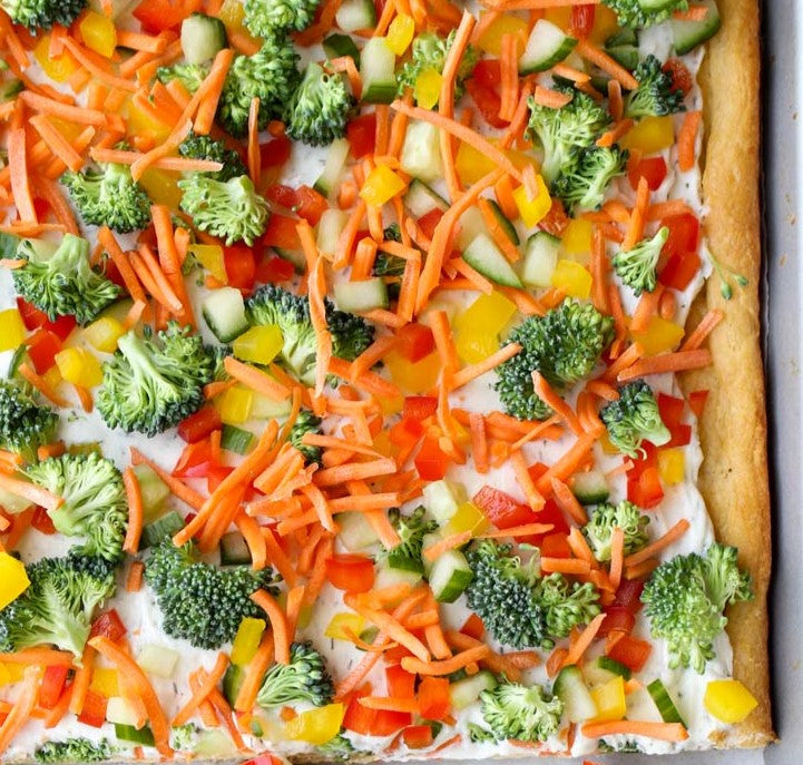 Puff Pastry Veggie Pizza | Sweet Loren's