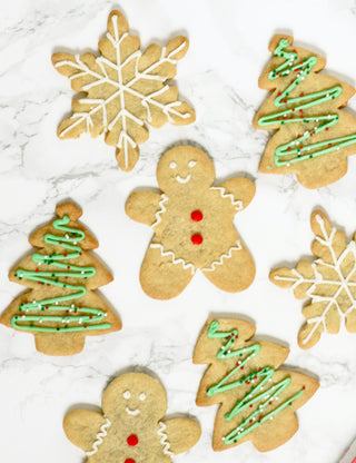 holiday shaped sugar cookies
