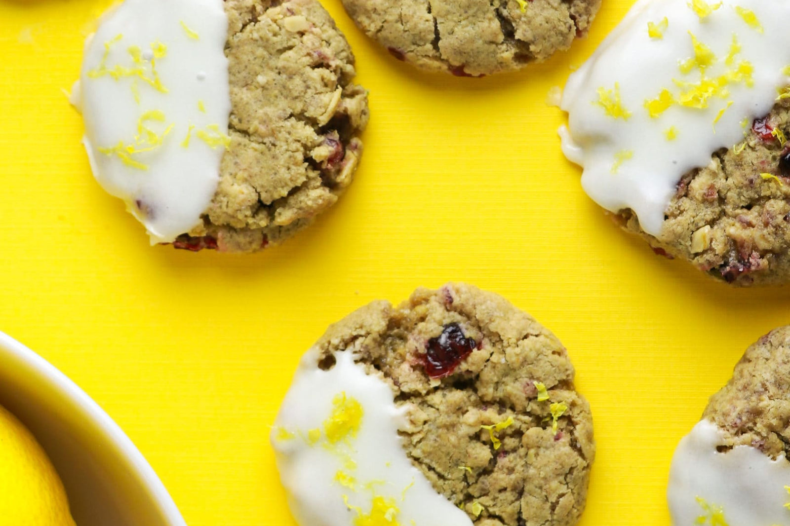 Lemon Oatmeal Cranberry Cookies Sweet Loren's