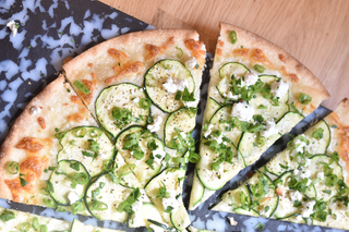 Zucchini & Goat Cheese Pizza