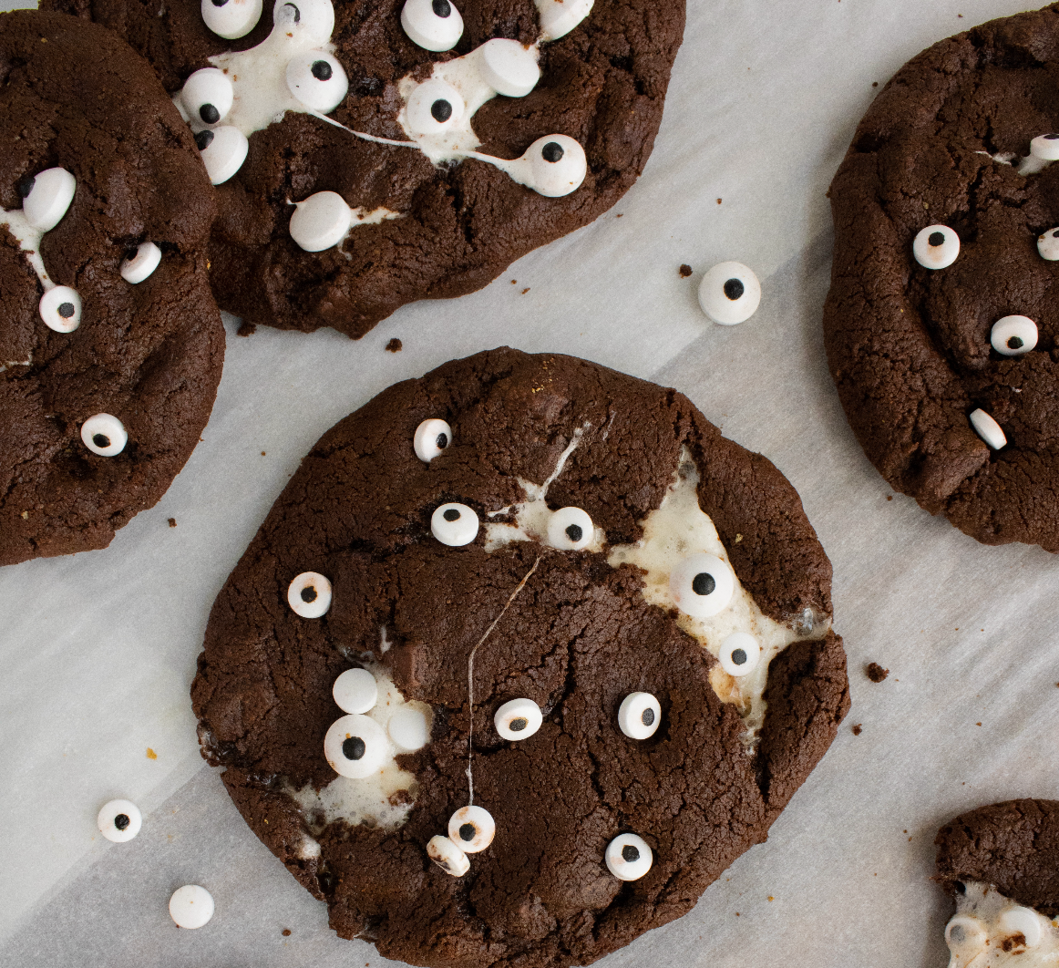 Monster Smash S'mores Cookies | Sweet Loren's