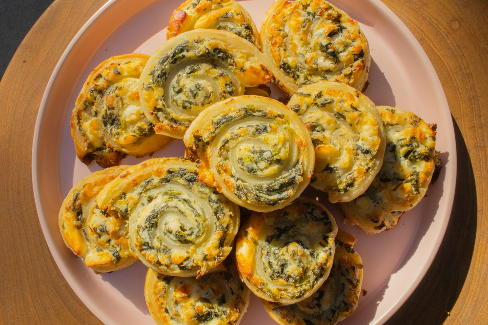 Spinach Feta Pinwheels | Sweet Loren's