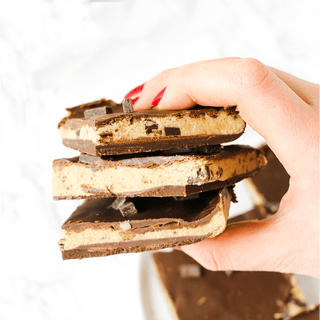 chocolate covered cookie dough bark
