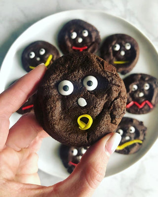 Spooky Fudgy Brownie Cookies