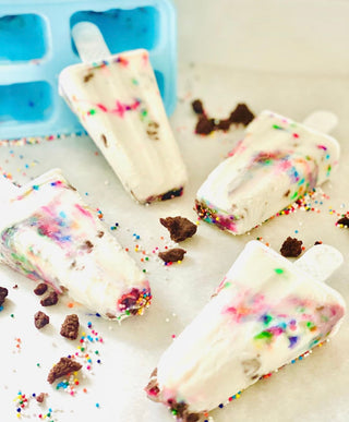 Fudgy Brownie Coconut Popsicles
