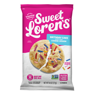 Sweet Loren's Birthday Cake Cookie Dough package, front view