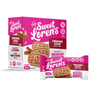 Sweet Loren's Cinnamon Sugar Breakfast Biscuits box, front view