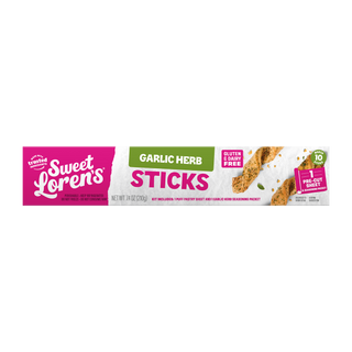 Sweet Loren's Garlic Herb Sticks box, front view