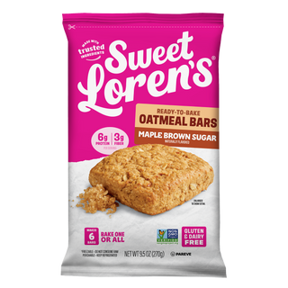 Sweet Loren's Maple Brown Sugar Oatmeal Bars package, front view