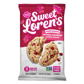 Sweet Loren's Oatmeal Cranberry Cookie Dough package, front view