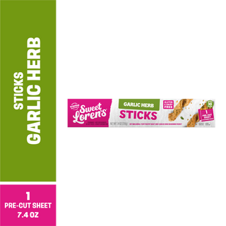 Sweet Loren's Garlic Herb Sticks box, lying flat