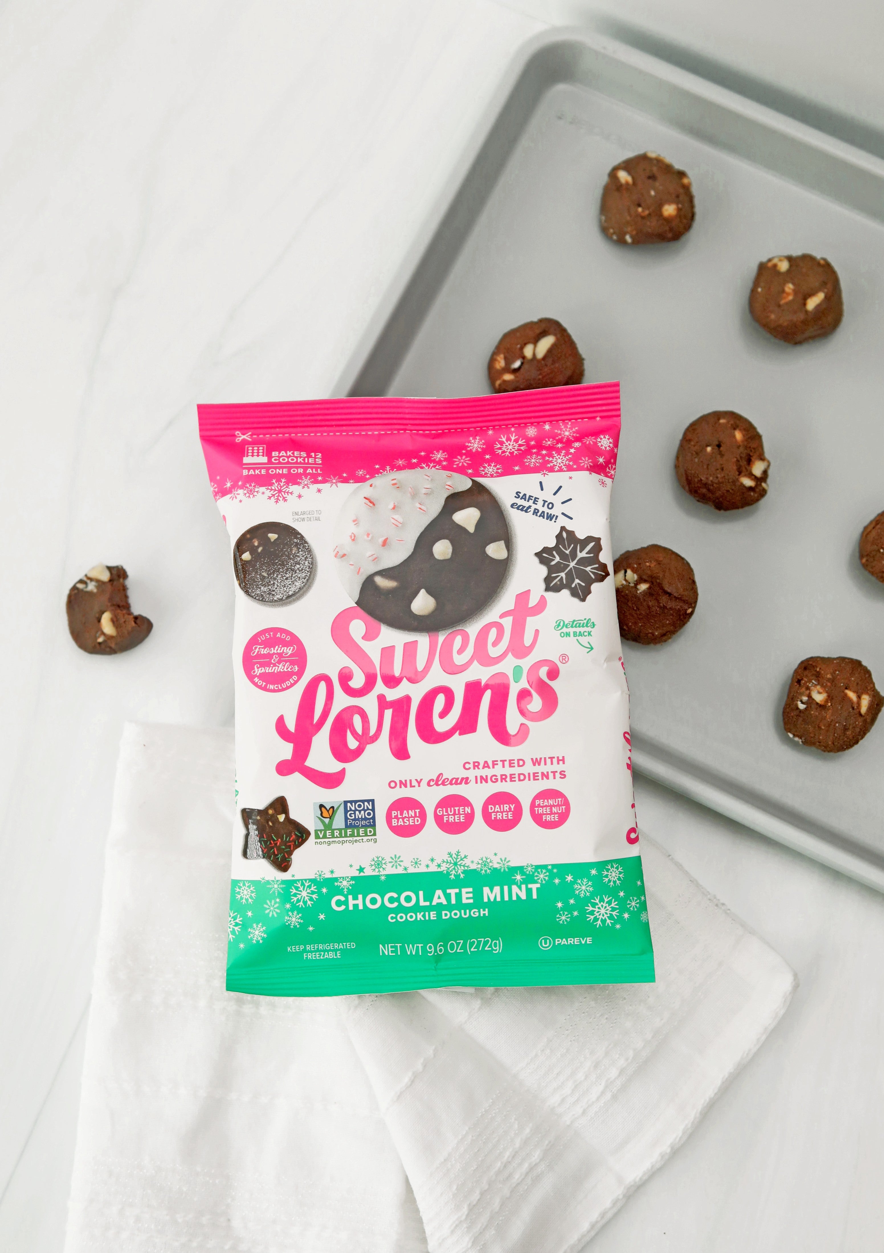 Chocolate Mint Pre-Cut Dough – Sweet Loren's