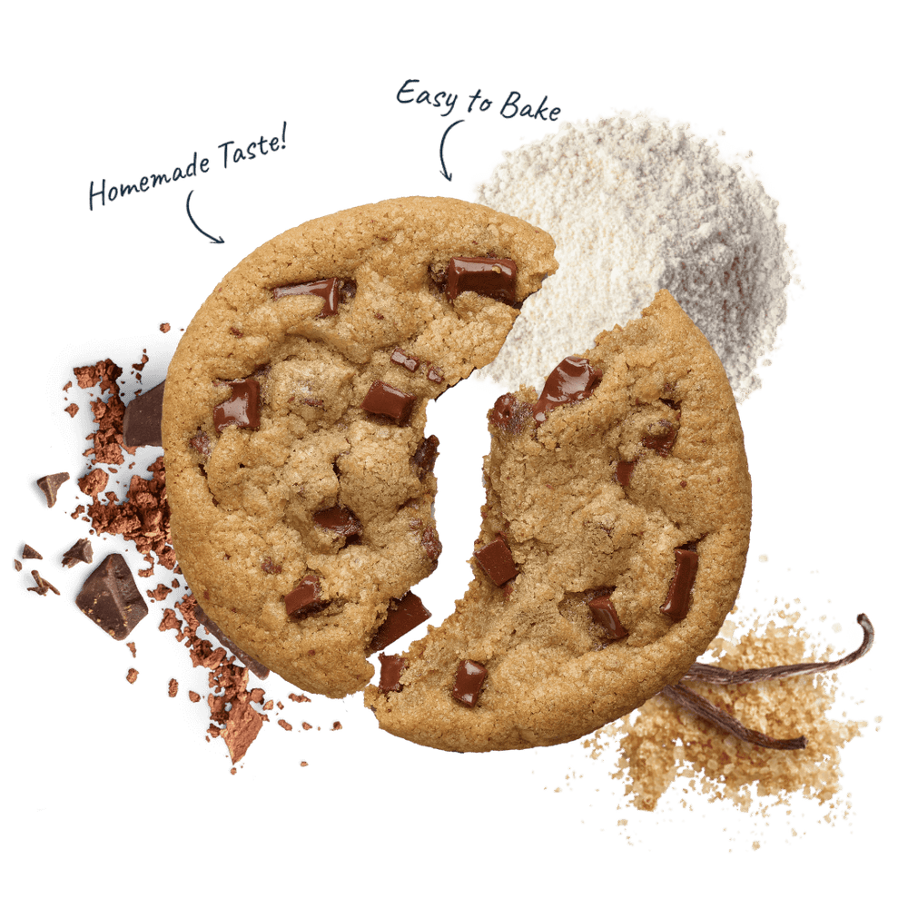 Less Sugar Chocolate Chunk Pre-Cut Cookie Dough – Sweet Loren's