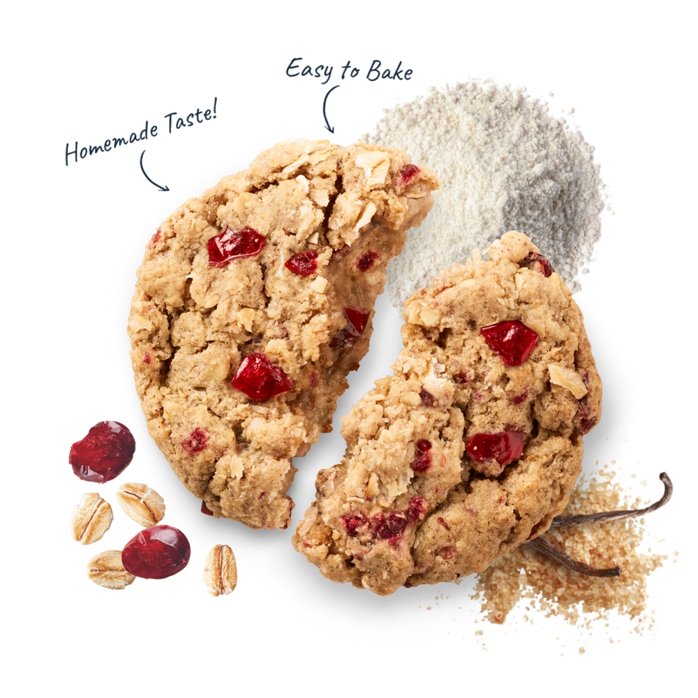 Oatmeal Cranberry Gluten Free PreCut Cookie Dough Sweet Loren's