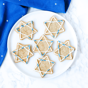 Hanukkah Iced Sugar Cookies